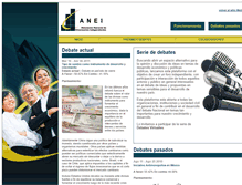 Tablet Screenshot of debates.anei.org.mx